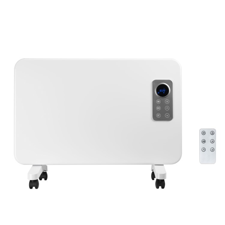 electriQ 1000W Slim Wall Mountable Panel Heater with Thermostat and Weekly Timer - Bathroom Safe - Image 2
