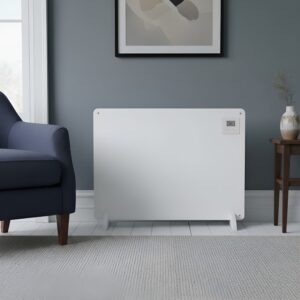 electriQ 550W Smart Infrared Eco Heater - Wall Mountable or Free Standing Paintable - 800 x 600mm