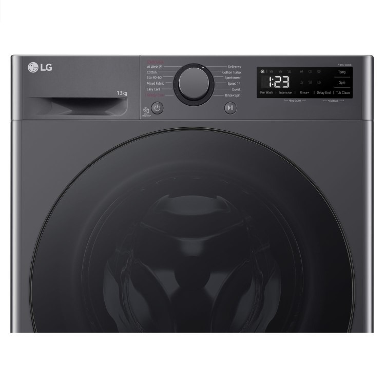 LG Series 4 AI Direct Drive 13kg 1400rpm Washing Machine - Graphite - Image 2
