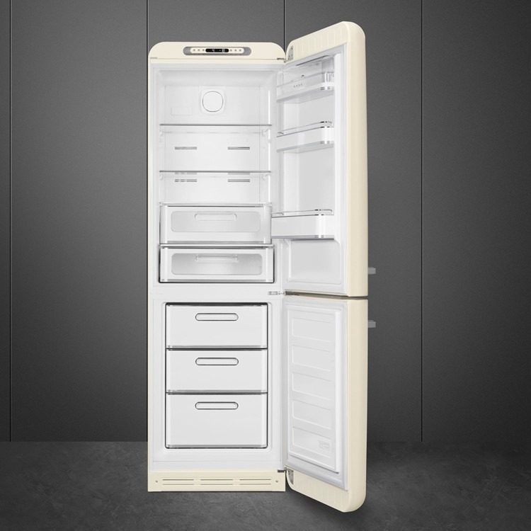 Smeg 331 Litre Fifties Style Right Hand Hinge 70/30 Fridge Freezer - Cream - Image 5