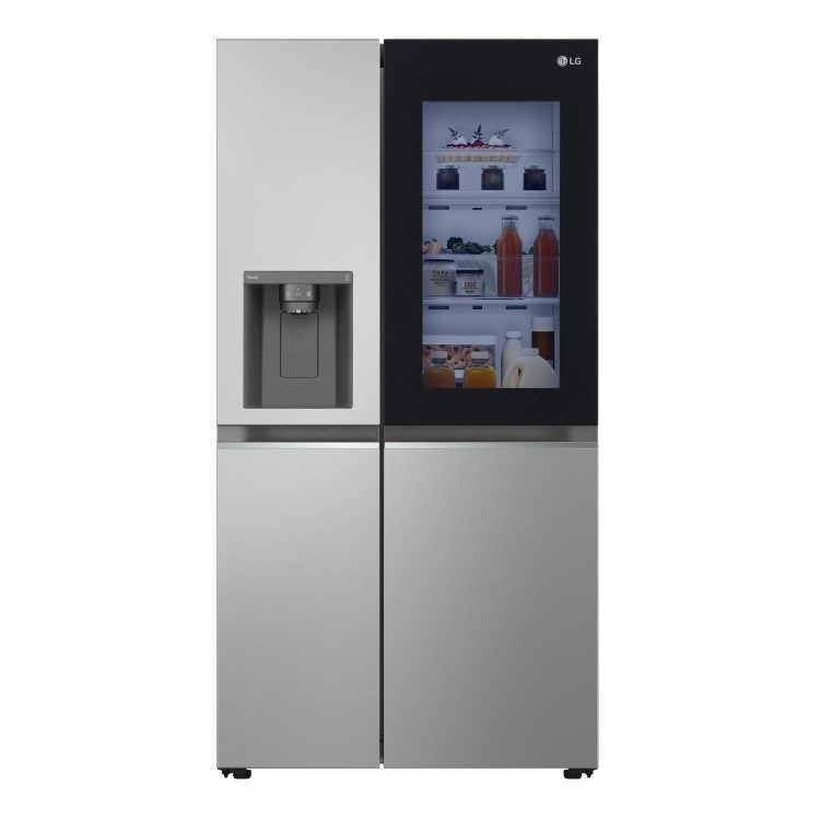 LG InstaView 635 Litre Side-By-Side American Fridge Freezer - Prime Silver - Image 4