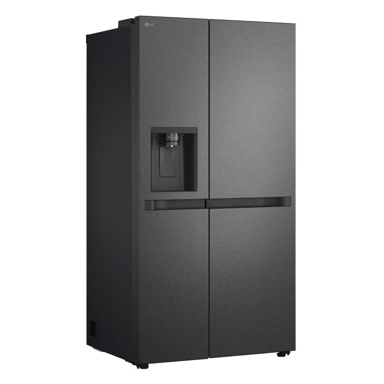 LG NatureFRESH 641 Litre Side-by-Side American Fridge Freezer - Black - Image 2