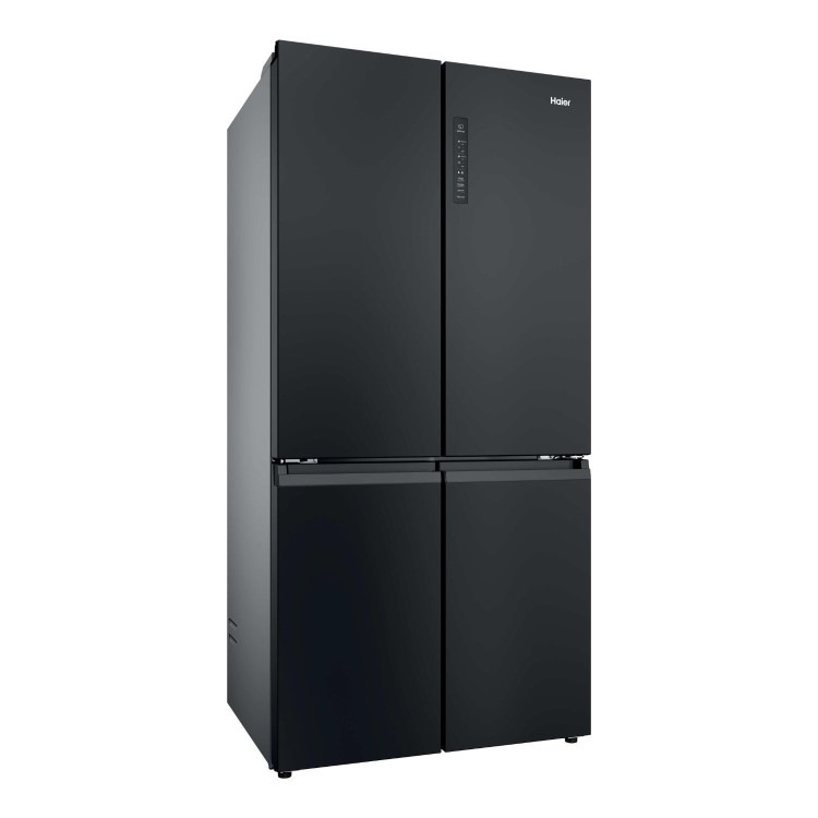 Haier Series 3 250 Litre Four Door American Fridge Freezer - Black - Image 3