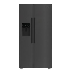 Hotpoint 571 Litre Side By Side American Fridge Freezer - Inox