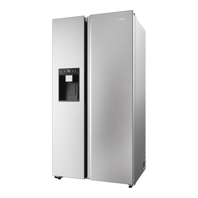 Haier Series 5 601 Litre Side-by-Side American Fridge Freezer - Stainless steel - Image 2