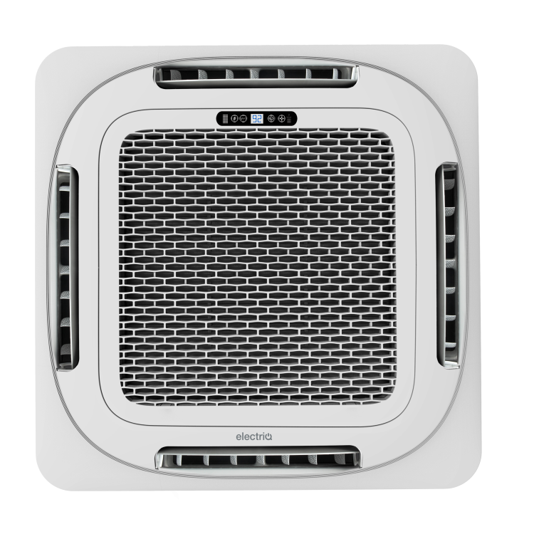 electriQ iQool 36000 BTU Smart A++ Single Split Ceiling Cassette Air Conditioner with Heat Pump - 5m Pipe Kit Included - Image 2