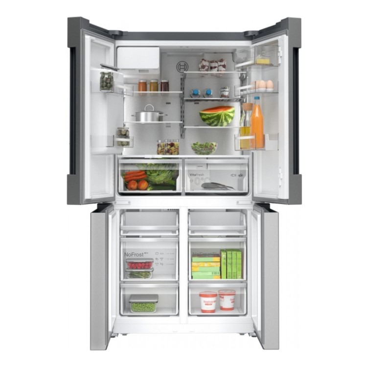 Bosch Series 6 574 Litre Four Door American Fridge Freezer - Inox - Image 2
