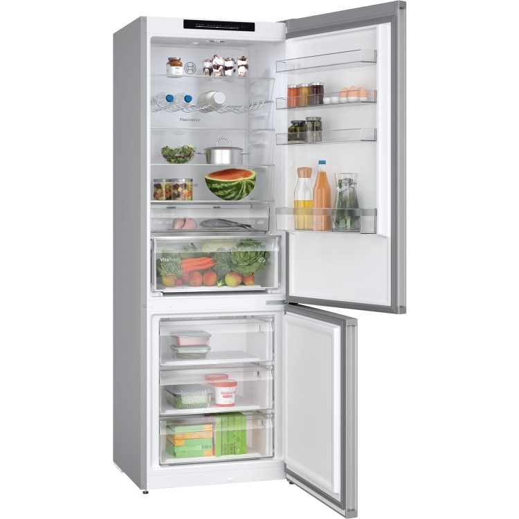 Bosch Series 4 440 Litre 70/30 Freestanding Fridge Freezer - Stainless Steel Look - Image 2