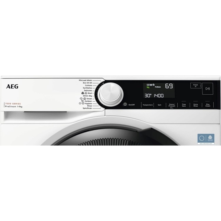 AEG 7000 Series ProSteam 9kg 1400rpm Washing Machine - White - Image 2