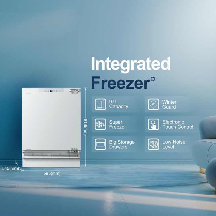 Fridgemaster 97 Litre Under Counter Integrated Freezer - Image 3