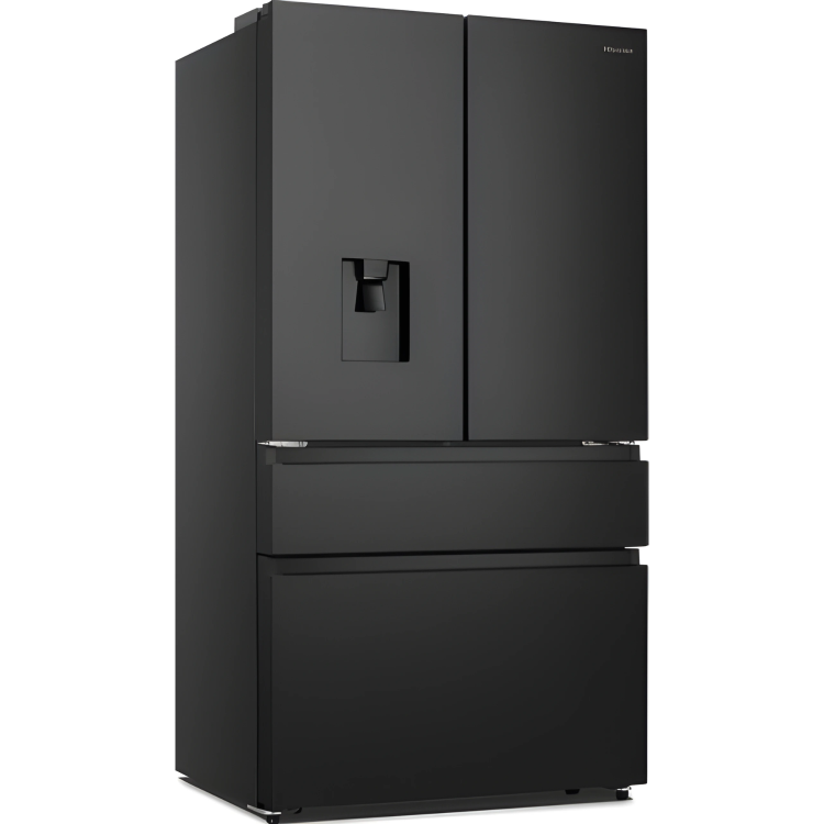 Hisense 579 Litre PureFlat French Door American Fridge Freezer - Black Steel - Image 2
