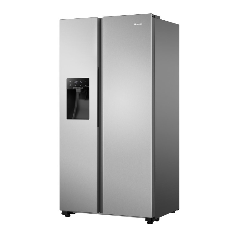 Hisense 562 Litre Freestanding American Fridge Freezer - Stainless Steel - Image 3