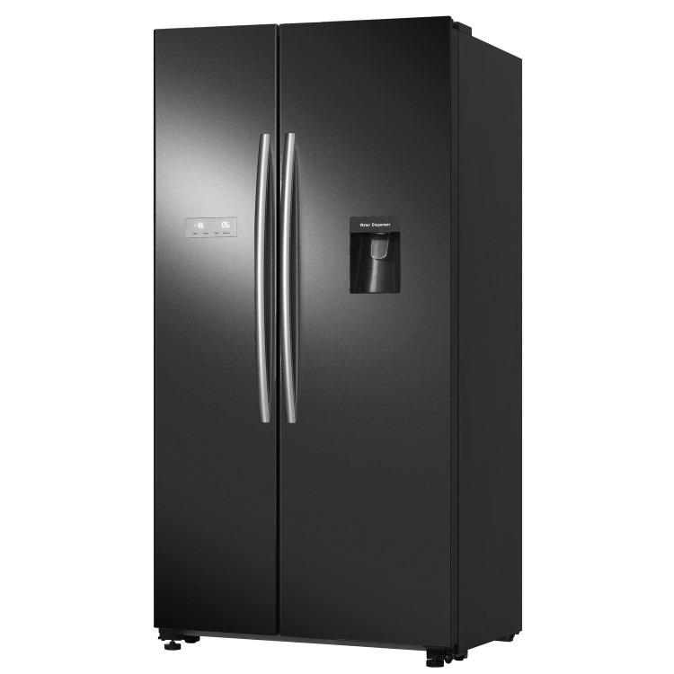 Hisense 578 Litre Side-By-Side American Fridge Freezer - Black - Image 4