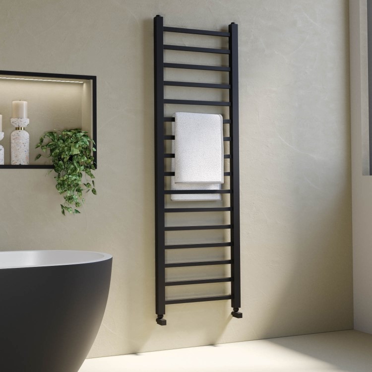 Black Towel Radiator 1600 x 500mm – Sonoran - Image 2
