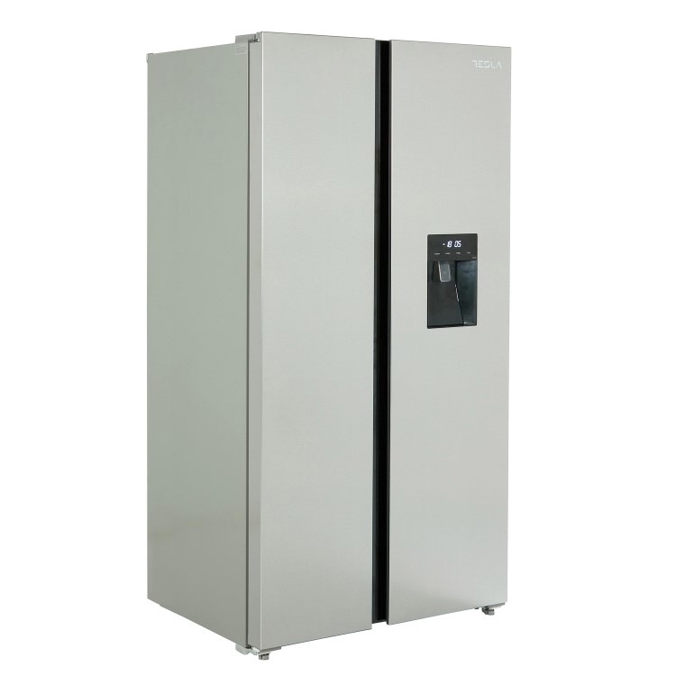 Tesla 582 Litres Side-By-Side American Fridge Freezer - Inox - Image 2