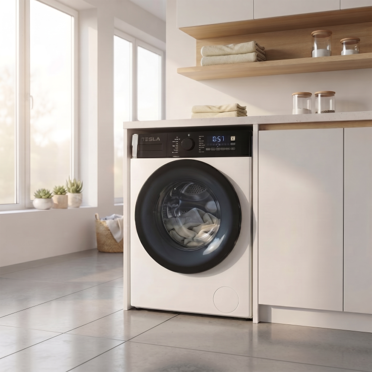 Tesla 8kg 1400rpm Washing Machine - White - Image 2