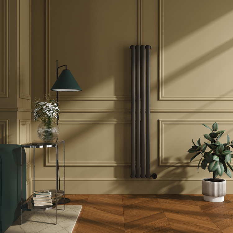 Russet Vertical Smart Electric Radiator with Wi-Fi Thermostat - 1000W - H1600xW236 - Bathroom Safe - Image 2