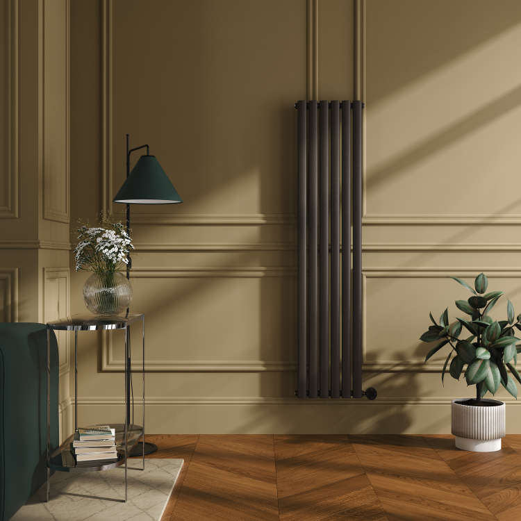 Russet Vertical Smart Electric Radiator with Wi-Fi Thermostat - 1000W - H1600xW354 - Bathroom Safe - Image 3