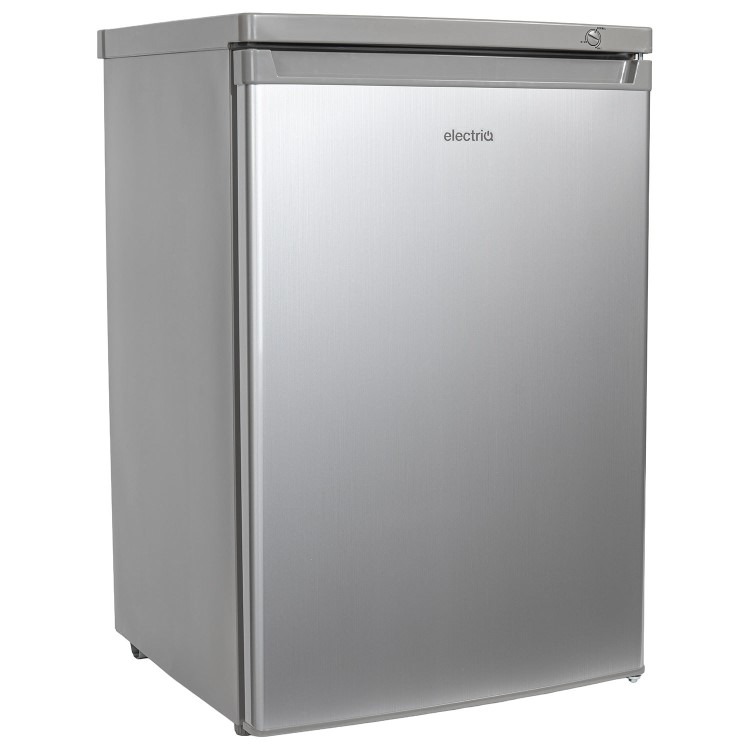 electriQ 91 Litre Freestanding Under Counter Freezer - Silver - Image 2
