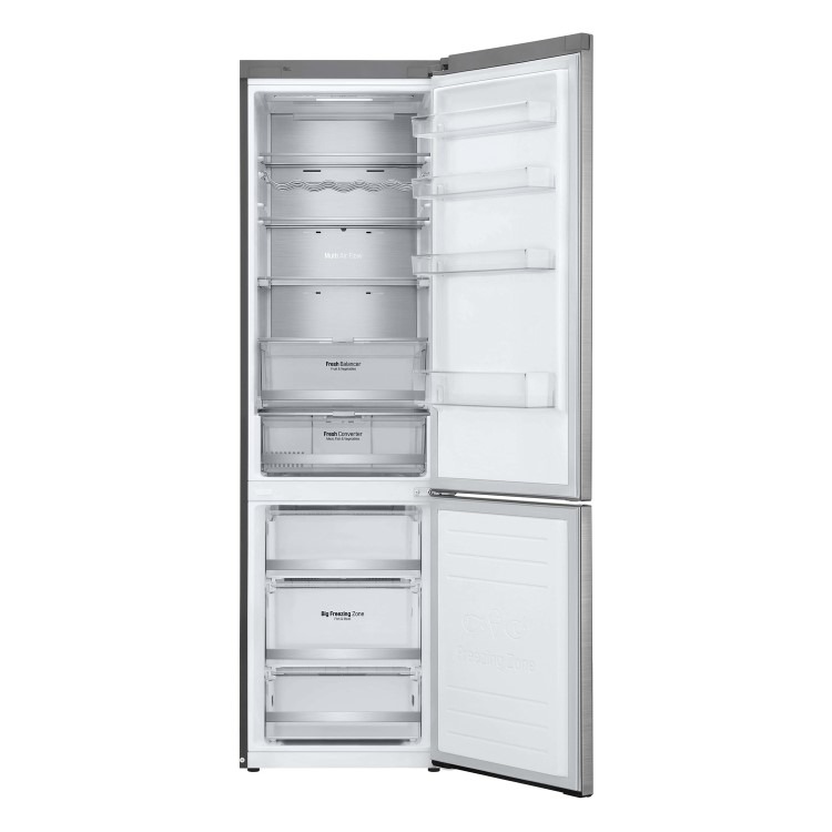 Refurbished LG GBB92STAXP Freestanding 384 Litre 70/30 Frost Free Fridge Freezer Stainless Steel - Image 3