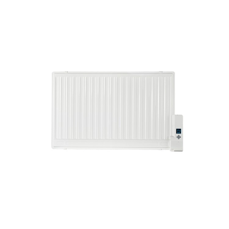 electriQ 800W Slim Wall Mounted Oil Filled Radiator H550xW950mm Weekly Timer - White - Image 2