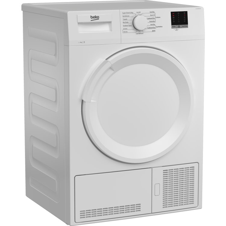 Beko 8kg Condenser Tumble Dryer - Sensor Dry - White - Image 3