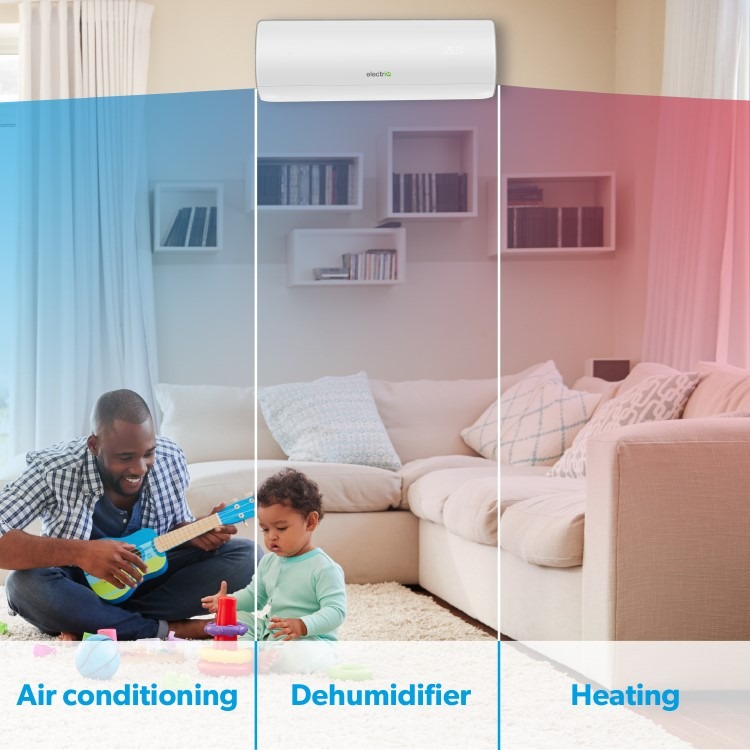electriQ iQool 12000 BTU Smart A+++ Wall Mounted Split Air Conditioner with Heat Pump - 5m Pipe Kit Included - Image 3