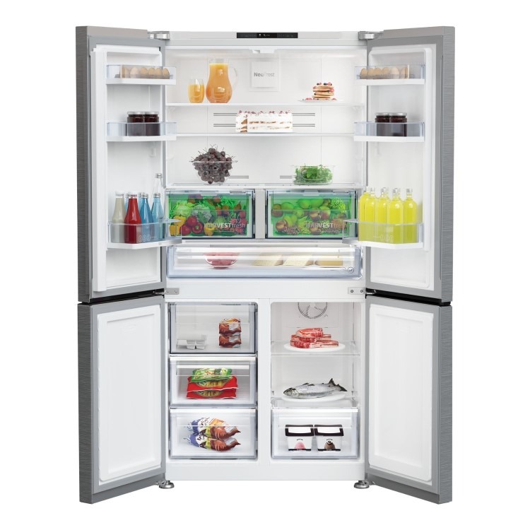 Beko 572 Litre Four Door American Fridge Freezer - Stainless Steel - Image 3