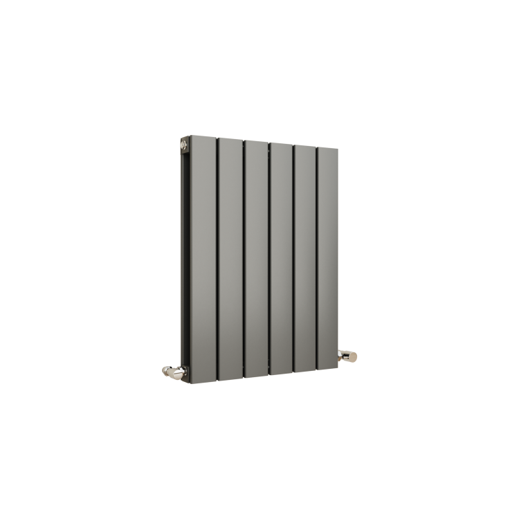 Eco Eleganza Anthracite Horizontal Flat Designer Aluminium Radiator 600x450mm Double Panel 1834 BTU - Image 3