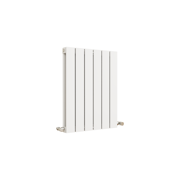 Eco Eleganza White Horizontal Flat Designer Aluminium Radiator 600x450mm Double Panel 1834 BTU - Image 3