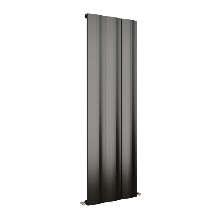 Eco Vivante Midnight Black Vertical Wave Designer Aluminium Radiator 1800x565mm Single Panel 4508 BTU - Image 3