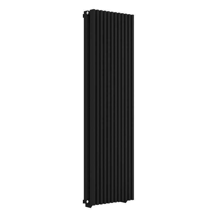 Black Vertical Double Panel Radiator 1600 x 450mm – Nevada - Image 4