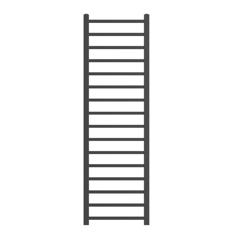 Gunmetal Grey Towel Radiator 1600 x 500mm with Pipe Kit and Straight Valves - Sonoran - Image 4