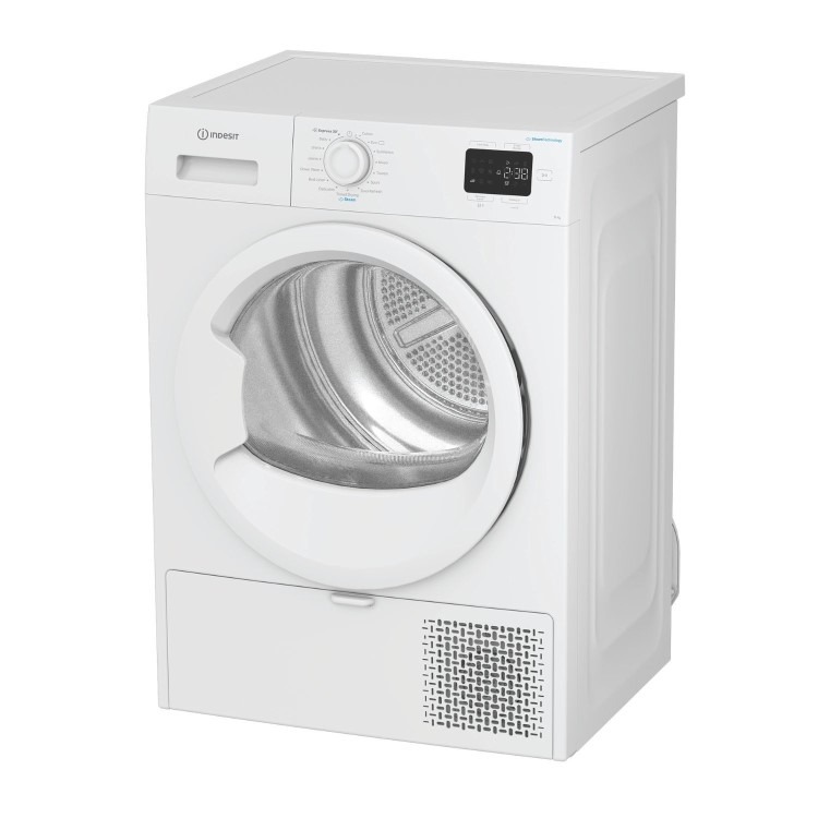 Indesit 8kg Heat Pump Tumble Dryer - Quiet Steam Technology - White - Image 3