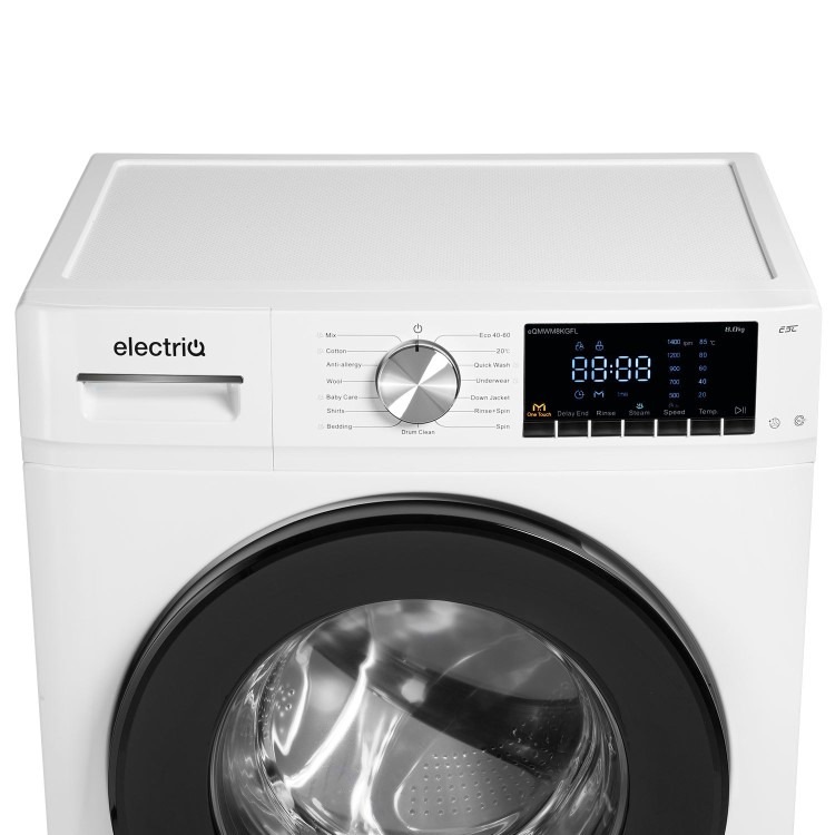 electriQ 8kg 1400rpm Washing Machine - White - Image 5
