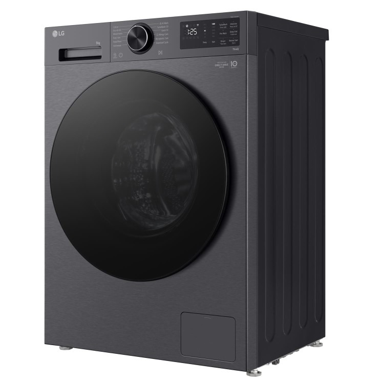 LG VX50 Series 9kg 1200rpm Washing Machine - AI Direct Drive Black - Image 2