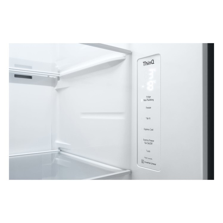 Refurbished LG NatureFRESH 635 Litre Side-by-Side American Fridge Freezer - Shiny Steel - Image 3