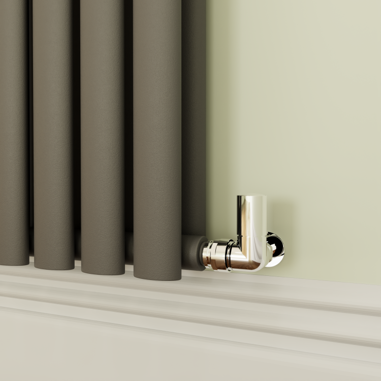 Sorrento Anthracite Horizontal Oval Designer Radiator 800x590mm Double Panel 3045 BTU - Image 3