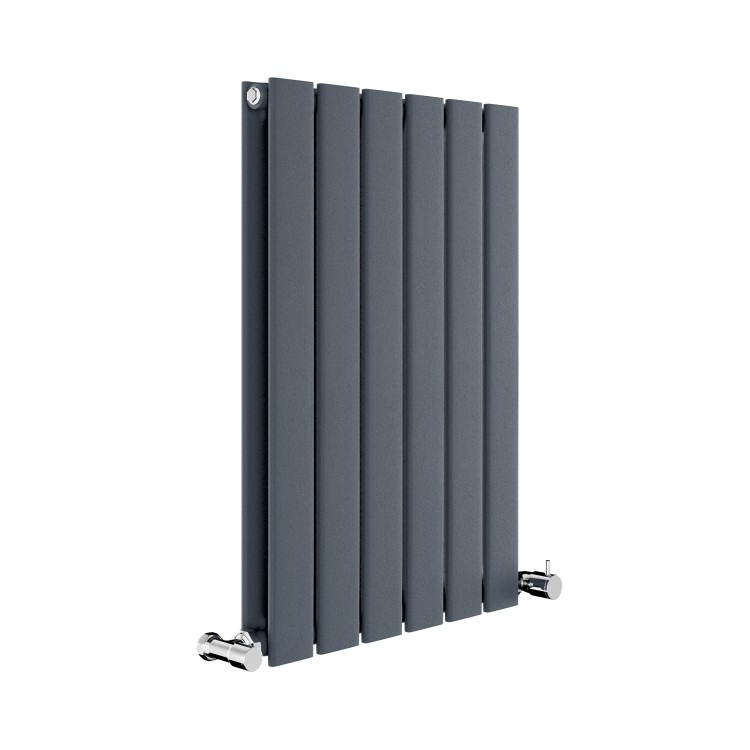 Riace Anthracite Horizontal Flat Designer Radiator 600x408mm Double Panel 1542 BTU - Image 3
