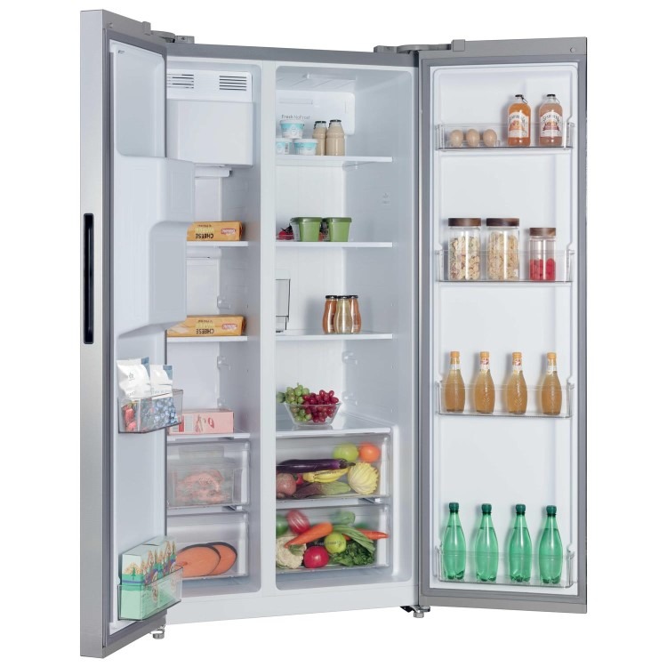 Hoover 556 Litre Side-by-Side American Fridge Freezer - Inox - Image 3