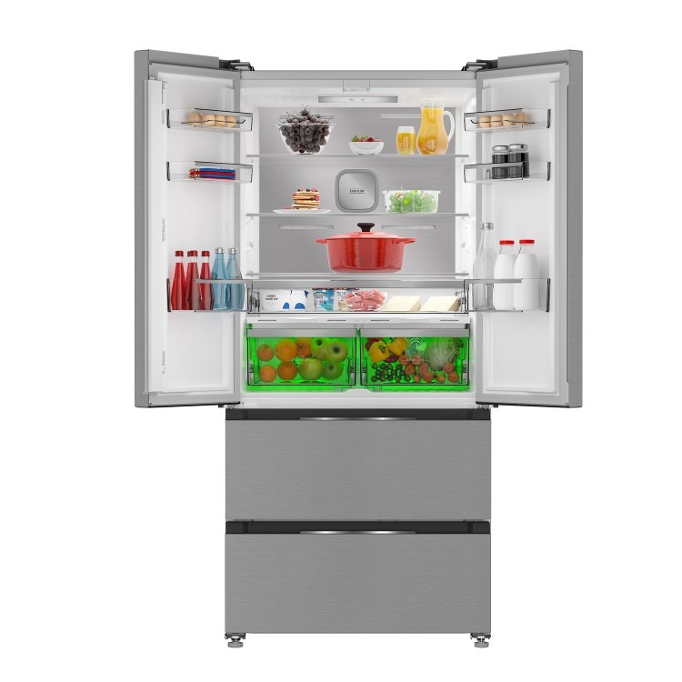 Hotpoint 510 Litre French Style American Fridge Freezer - Inox - Image 3