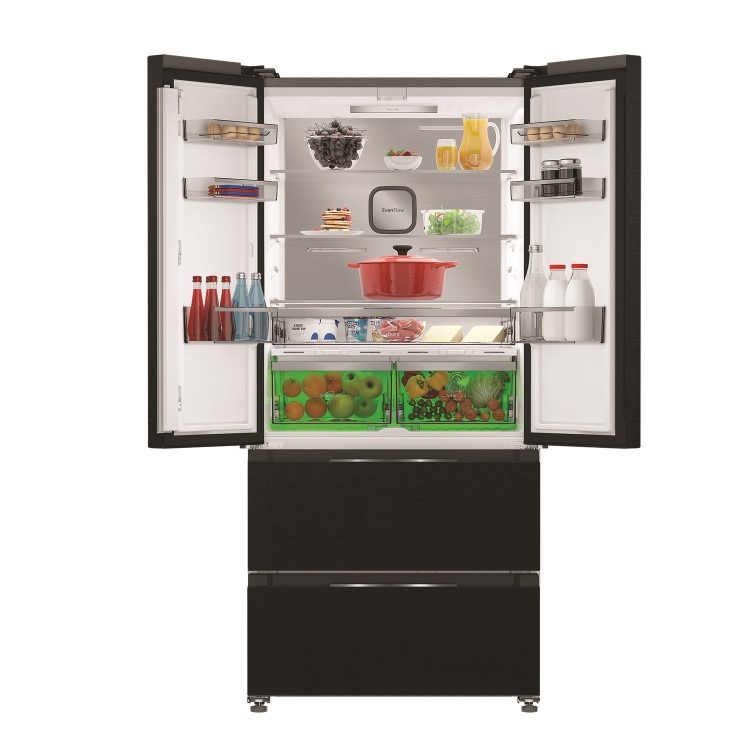 Hotpoint 510 Litre French Style American Fridge Freezer - Inox - Image 3