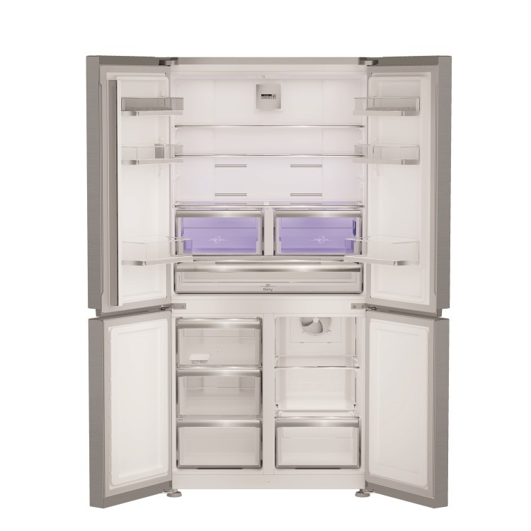 Hotpoint 572 Litre Four Door American Fridge Freezer - Inox - Image 2