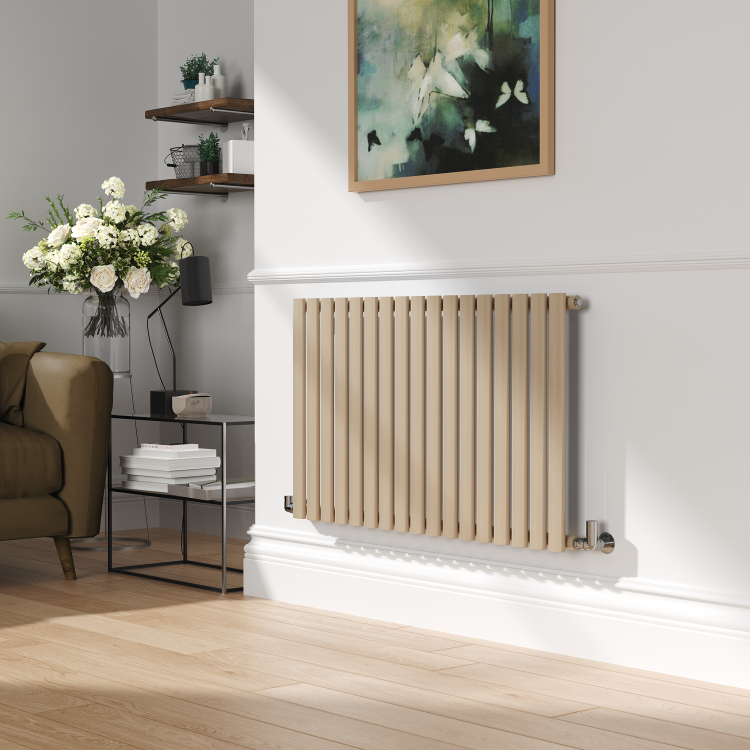 Sorrento Cleopatra Horizontal Oval Designer Radiator 600x1003mm Single Panel 2679 BTU - Image 2