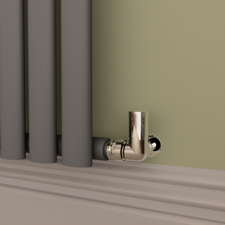 Sorrento Anthracite Horizontal Oval Designer Radiator 800x1003mm Single Panel 3311 BTU - Image 2