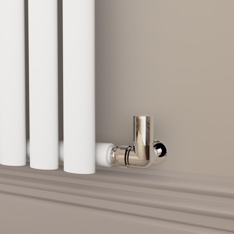 Sorrento White Horizontal Oval Designer Radiator 800x1003mm Single Panel 3311 BTU - Image 2