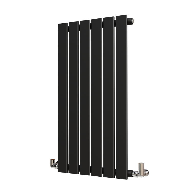 Riace Midnight Black Horizontal Flat Designer Radiator 800x408mm Single Panel 1299 BTU - Image 3
