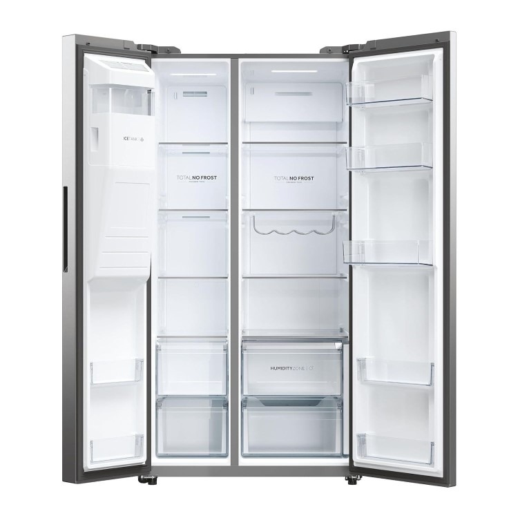 Haier Series 5 601 Litre Side-by-Side American Fridge Freezer - Stainless steel - Image 11