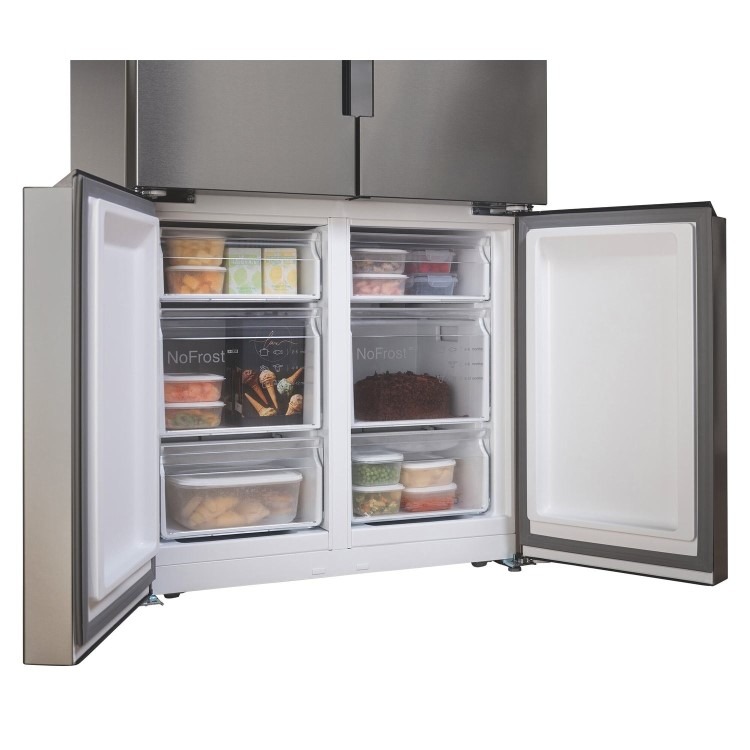 Refurbished Bosch Series 4 KFN96VPEAG 605 Litre Frost Free American Fridge Freezer Stainless Steel - Image 2