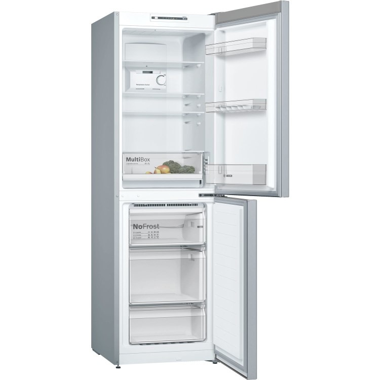 Bosch Serie 2 300 Litre 50/50 Freestanding Fridge Freezer Frost Free - Stainless Steel Look - Image 2